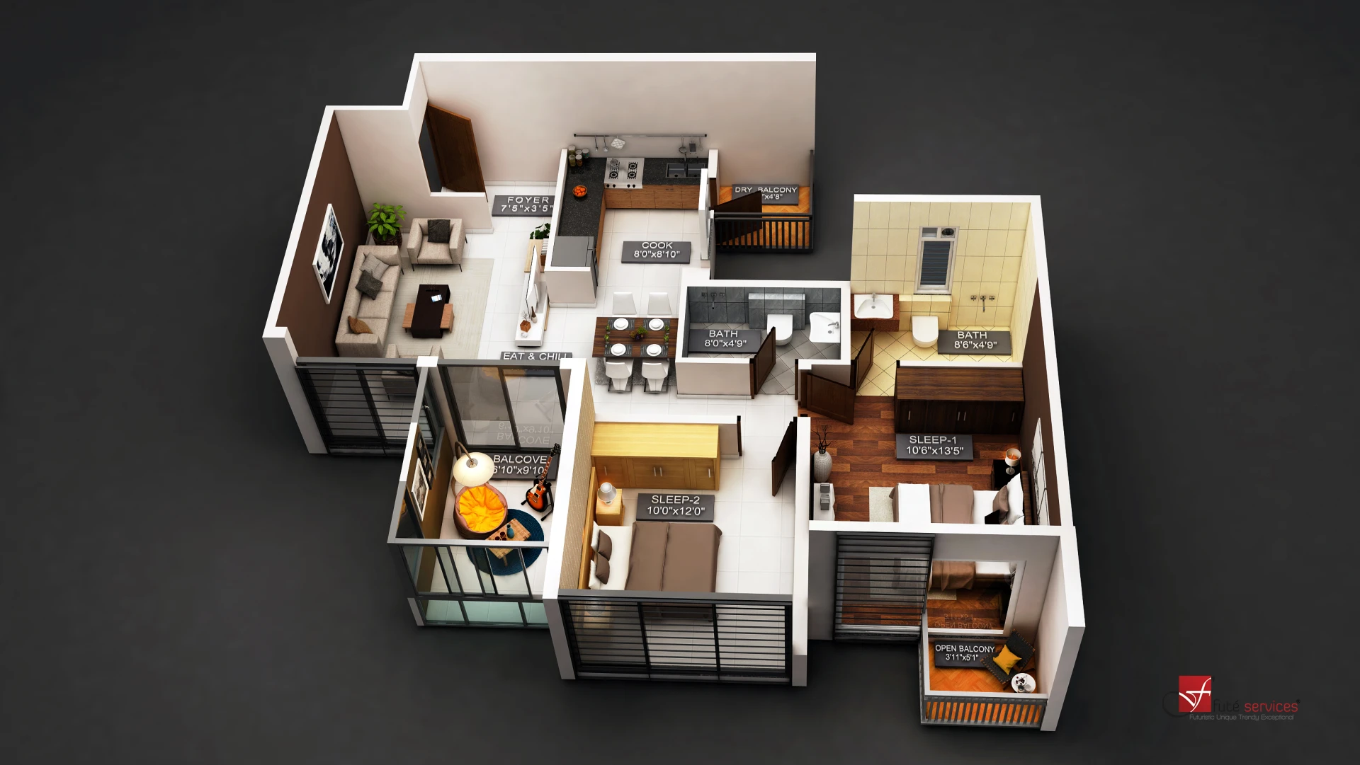 3d 2d Floorplan
